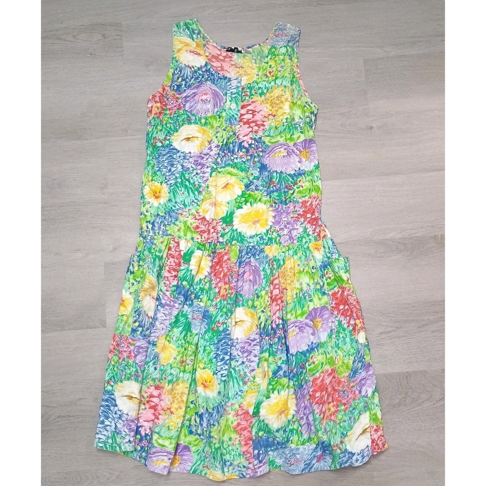 Floral Multicolor Sleeveless Dress